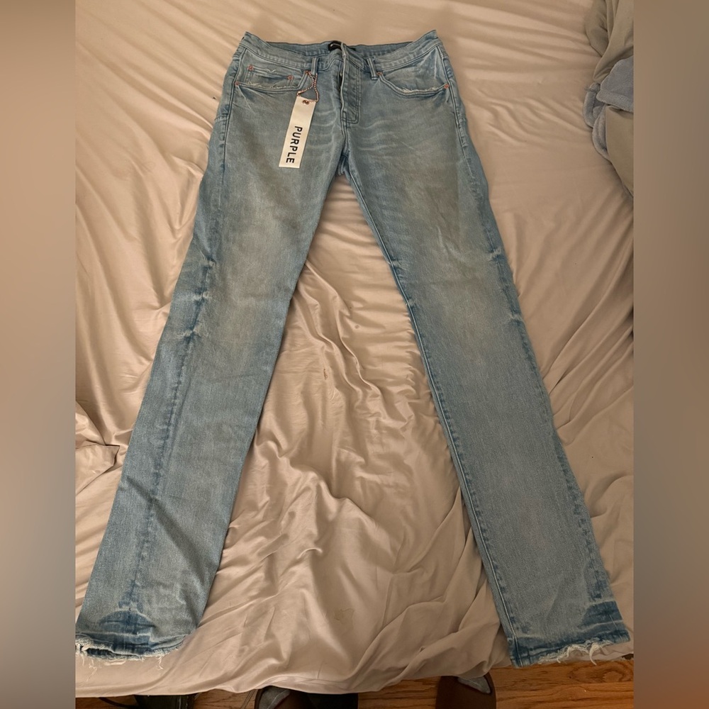 Purple Brand Jeans, Blue Denim Jeans, Size: 34, Mens, Authentic with Purple tags